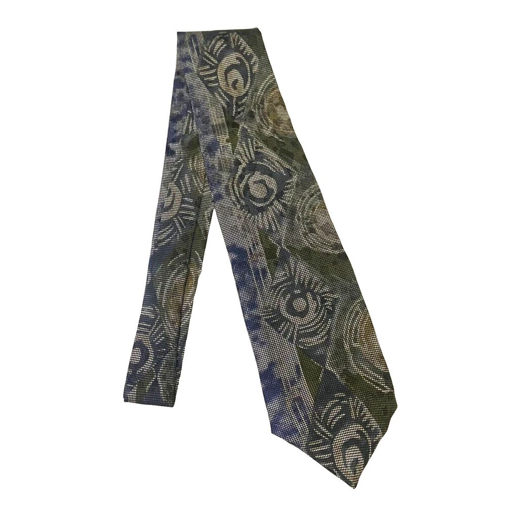 #6612 333 New York Black Tiger Mens Necktie, Tie